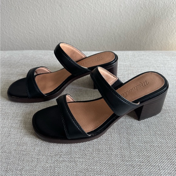 Madewell Black Leather Sandals - Picture 2 of 4